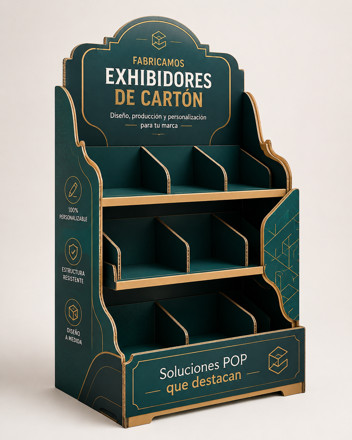 Exhibidores personalizados en cartón